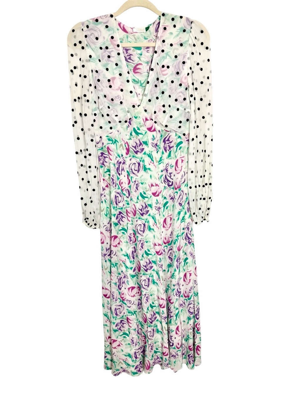 RIXO Melanie Chiffon Dress Sz S/P